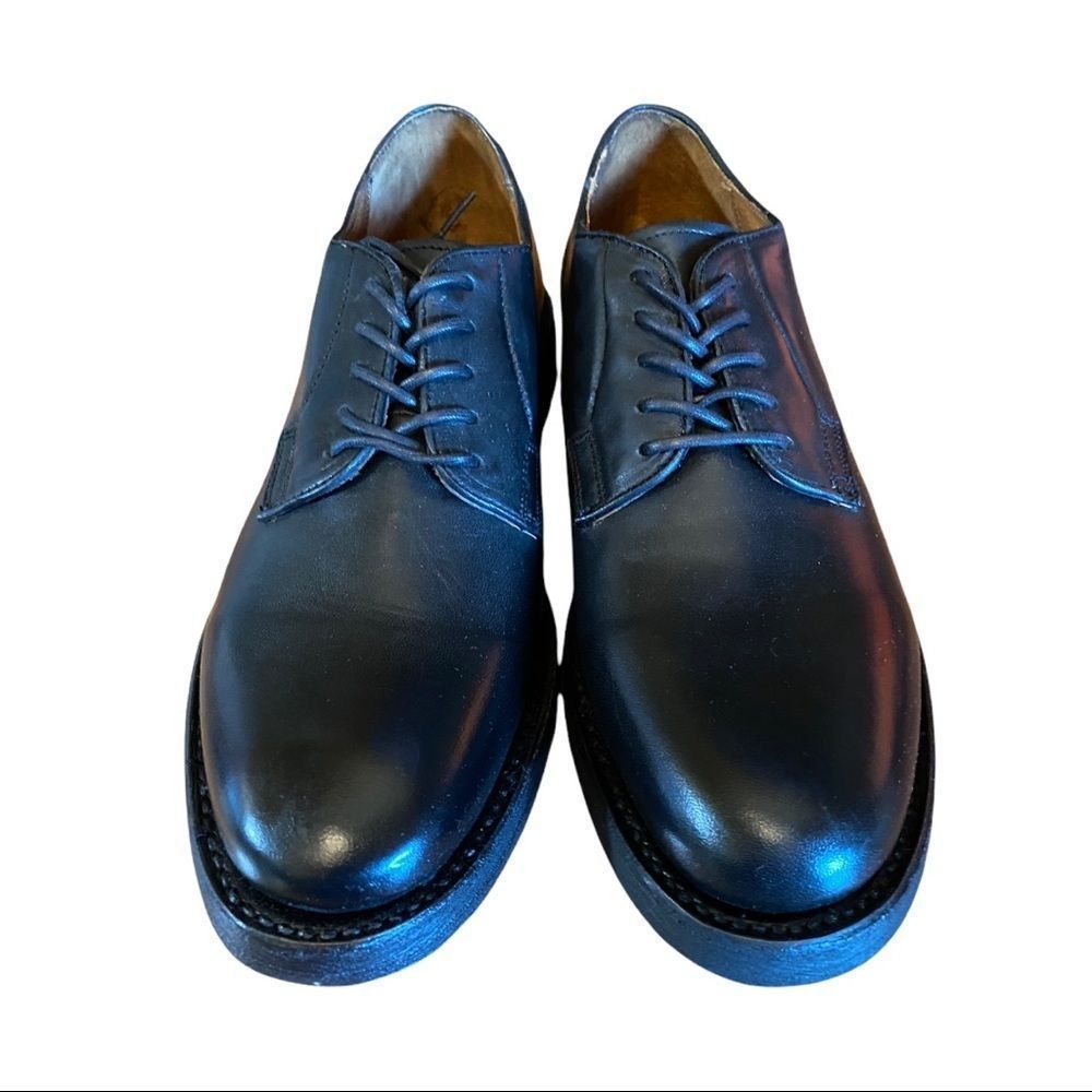 New in Box FRYE Men's "Bowery Oxford" Black Leather Shoes 7.5 7.5M - Picture 3 of 6
